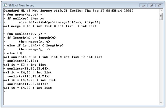 memo 123 sml筆記 兩list相加