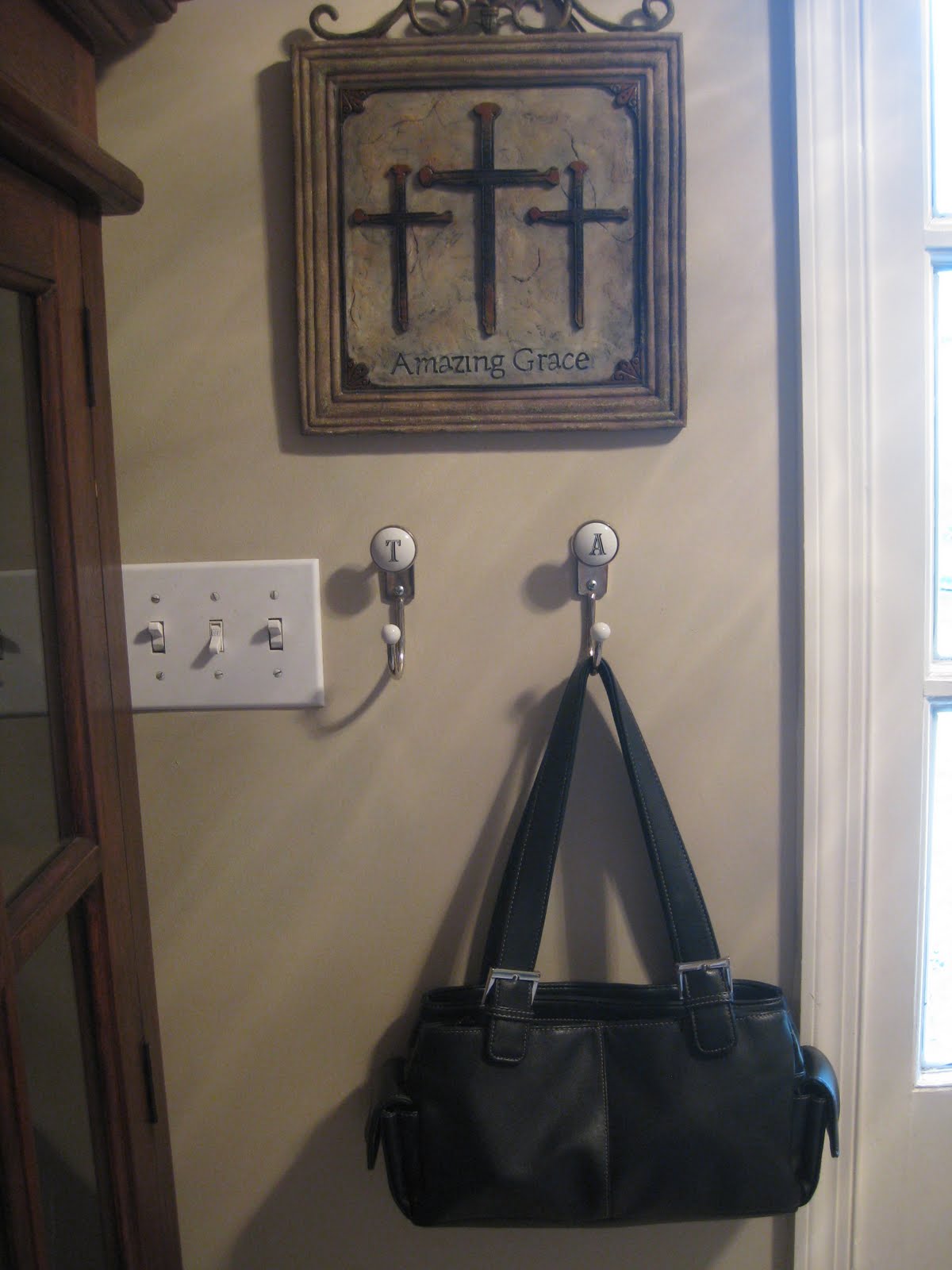 An inch of gray: no garage. no mudroom. no problem? small space ideas.