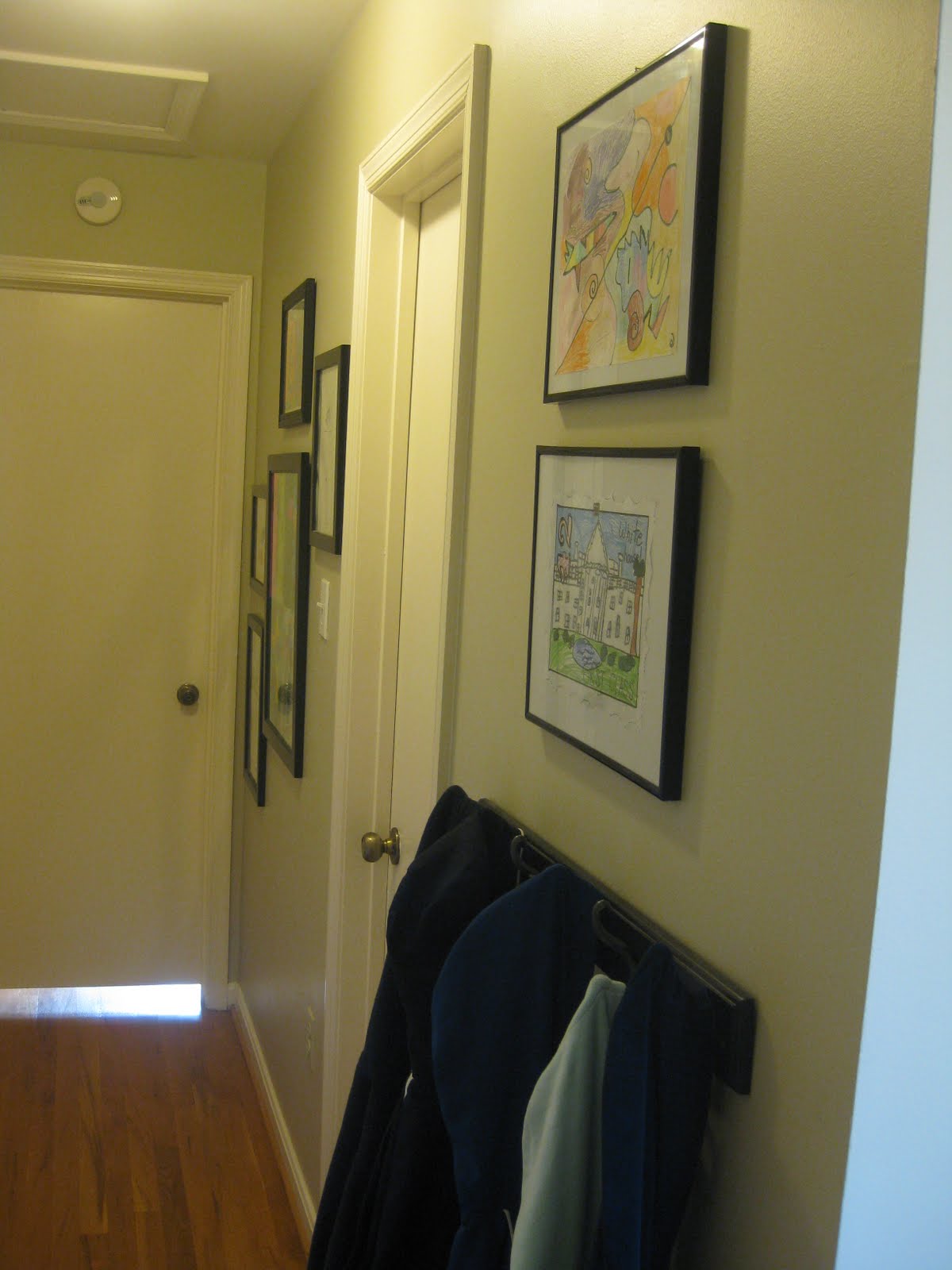 An inch of gray: no garage. no mudroom. no problem? small space ideas.