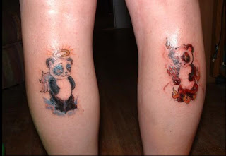 Nope! Not his tattoos!