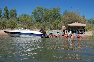 Hanging out on the Colorado River.