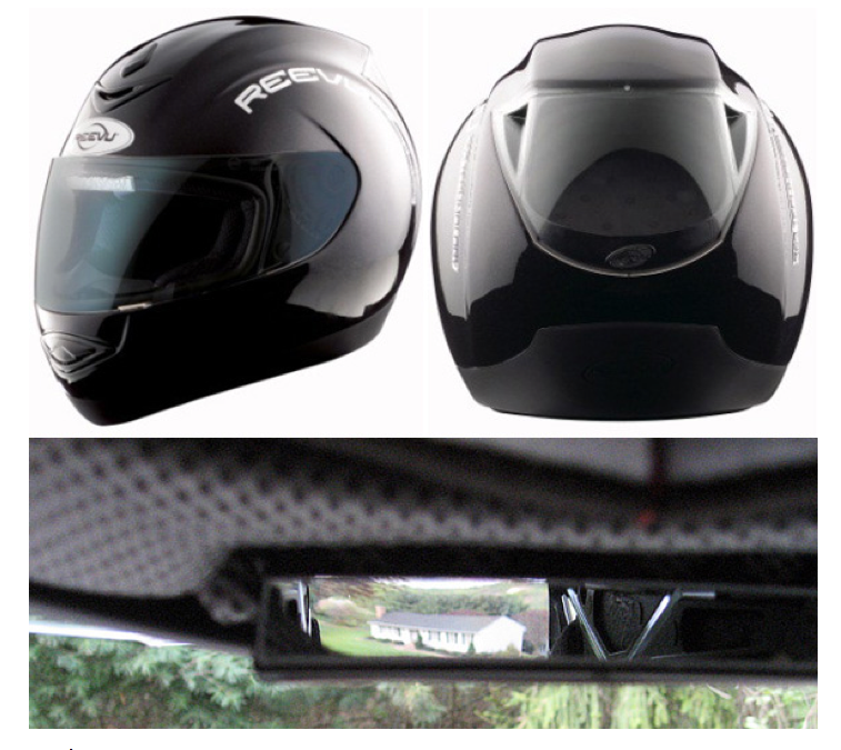 Motor City Speed Works Reevu MSX1 Rear View Mirror Helmet