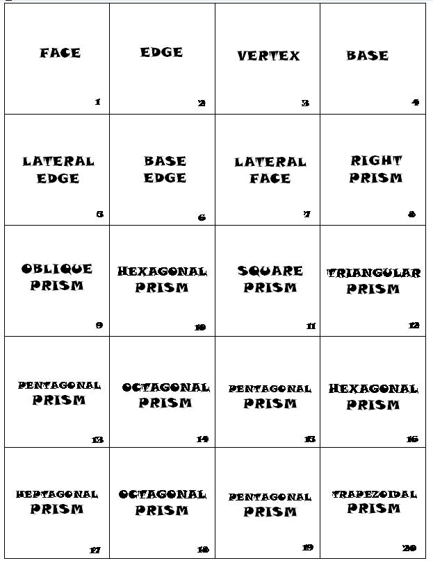 Math Teacher Mambo Prisms & Polyhedrons