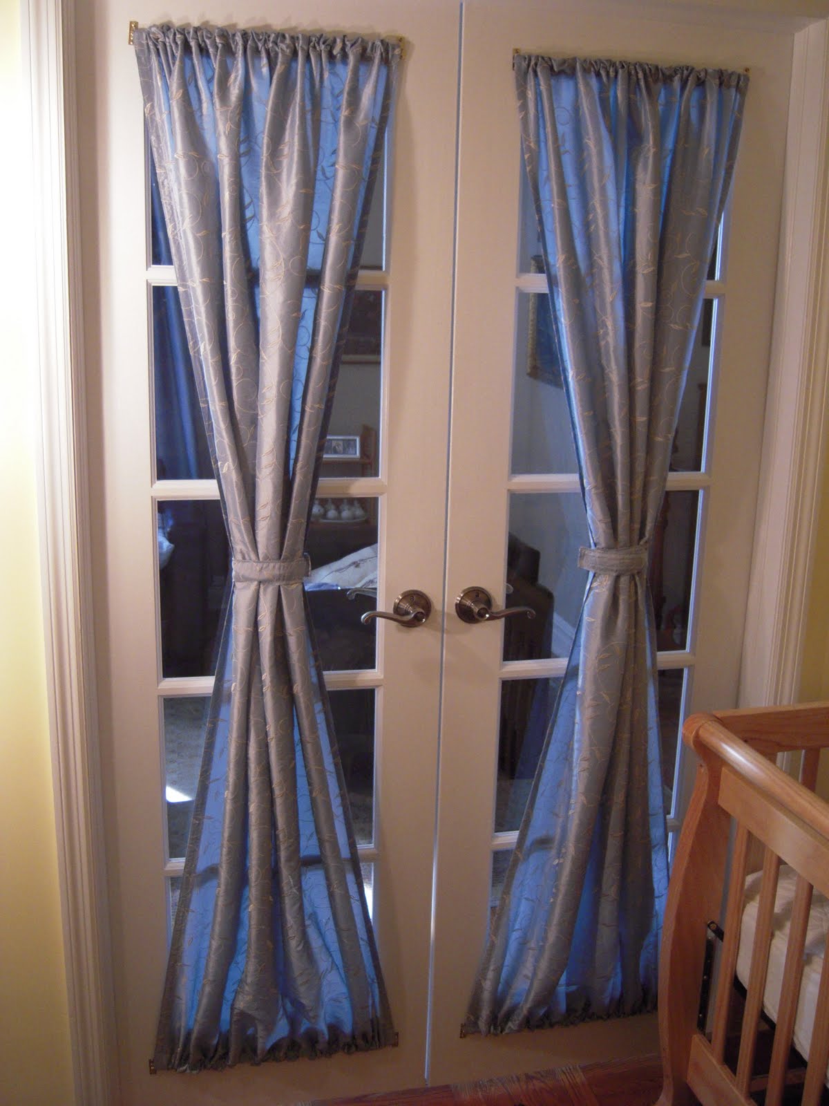 Creatice Curtains For French Doors Ideas with Simple Decor