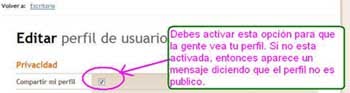 compartir perfil
