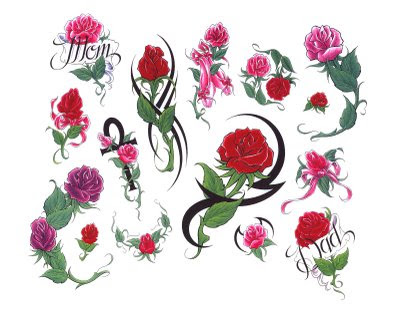 tattoo flash design tattoo flash flowers. tattoo flash design
