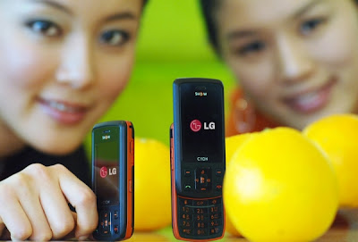 LG Orange color phone