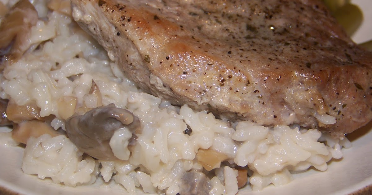 Stefanies Cooking Spot Pork Chop and Mushroom Rice Bake
