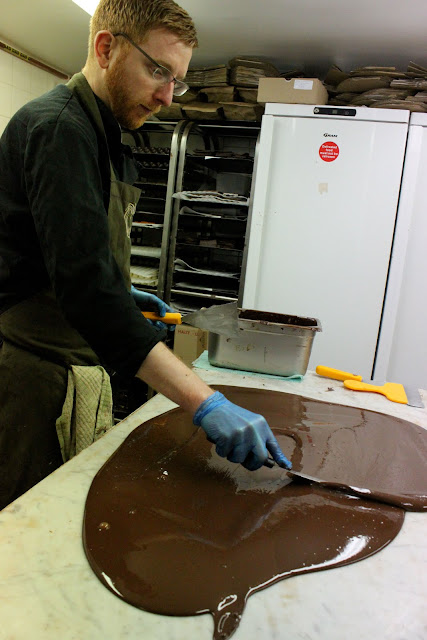 Paul A Young tempering chocolate