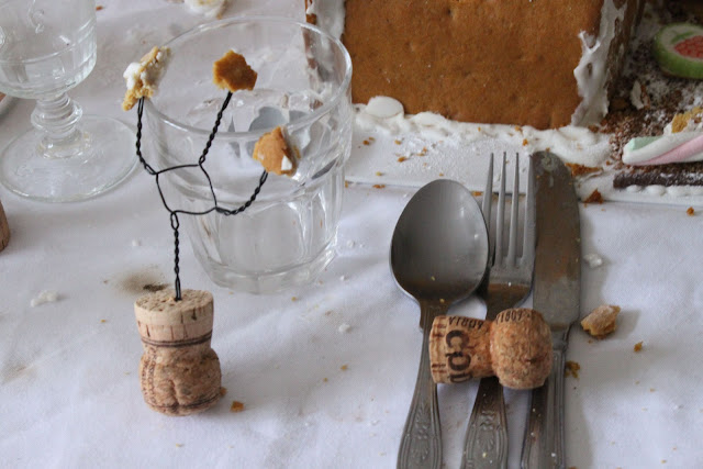 champagne cork sculpture,  new years eve supper club