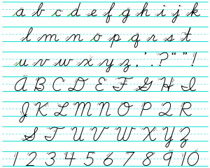 the whole alphabet in cursive the whole alphabet in cursive