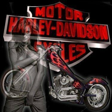 Harley Davidson Chopper Tattoo Design · Design Gallery!