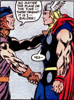 Thor intercepts an awkward gesture