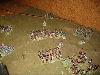 Cossacks preventing the fall back of enemy cavalry