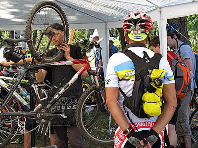 Bike Park - przegląd rowerów na zakończenie rajdu