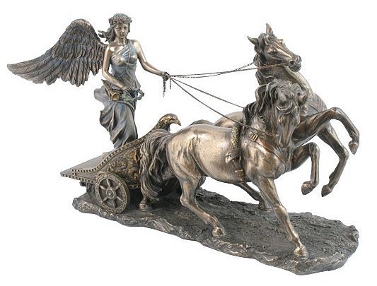 Nike driving a chariot