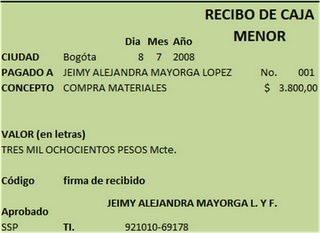 Practica Sena: Caja general