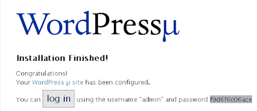 log in в WordPress MU log in в WordPress MU