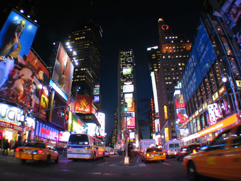 new york times square at night. times square at night. NEW