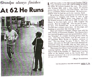 John Glazer finishes 43rd straight Camden Y race
