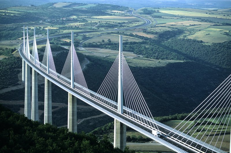viadotto millau, francia, ponte, viaduc