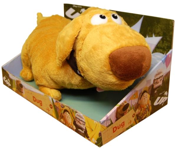 dug the dog, cane up, peluche
