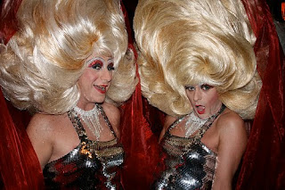 Some people wearing big wigs, intedned as a comic reference to my headline. Not implying that the technical PR, or even regular PR, people at the conference were actually wearing big wigs or corss dressing of course.