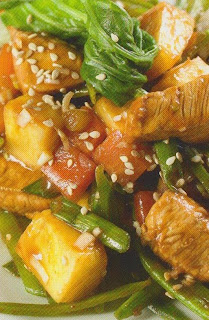 Pollo agridulce con verduras recetas