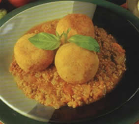 Albóndigas de arroz a la italiana recetas