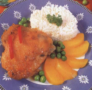 Pollo con duraznos recetas