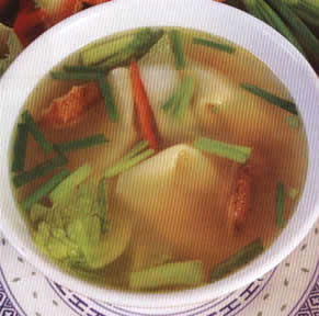 Sopa estilo wantan recetas