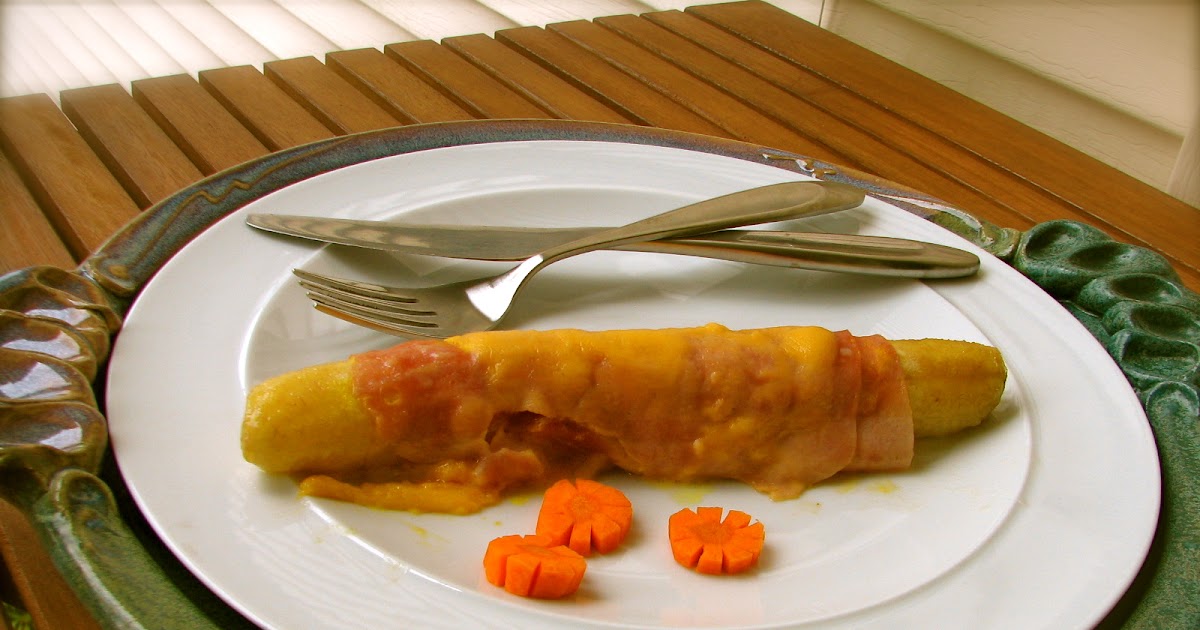 Maybe We Shouldn't Be Eating This Ham Banana Rolls with Cheese Sauce