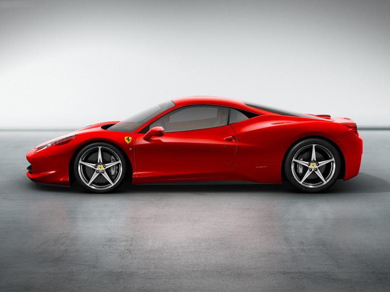 In Ferrari's first official announcement of the car the 458 Italia was 