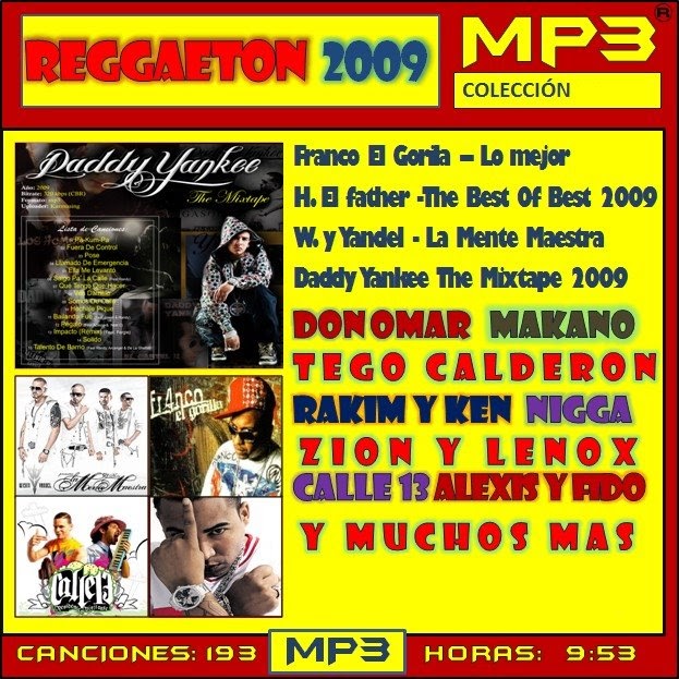 Mp3 Reggaeton 2009 Vol 1 Mp3 Collection La Mejor Collecion mp3 blogger