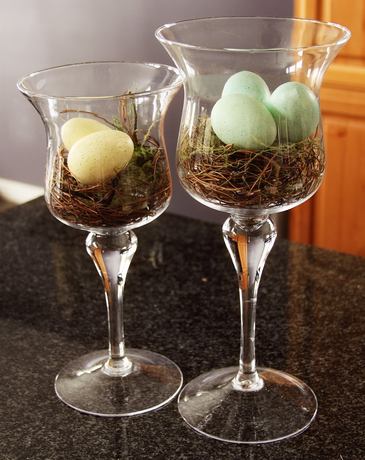 One of a Kind Pottery Barn Knock Off Decorative Speckled Egg Vase Filler