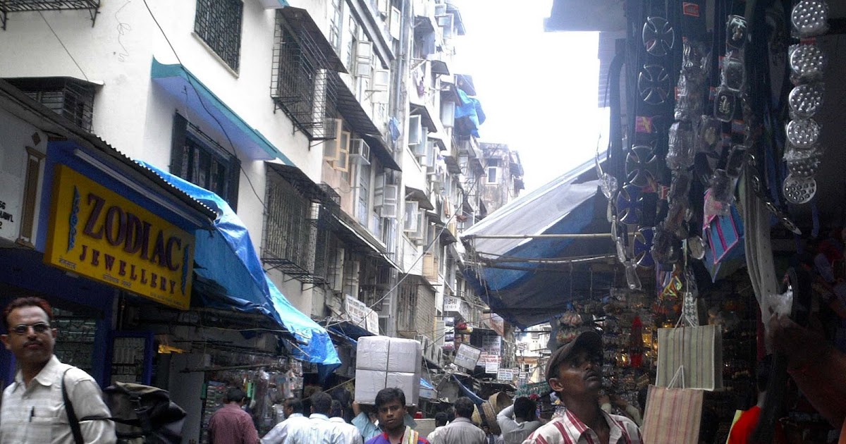 to Mumbai..! Narrow streets around Crawford market....