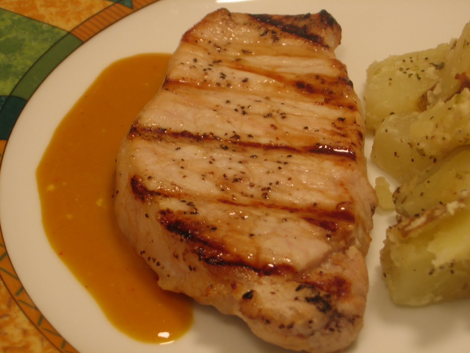 Jenn's Food Journey Buttermilk Marinated Pork Chops w/ South Carolina
