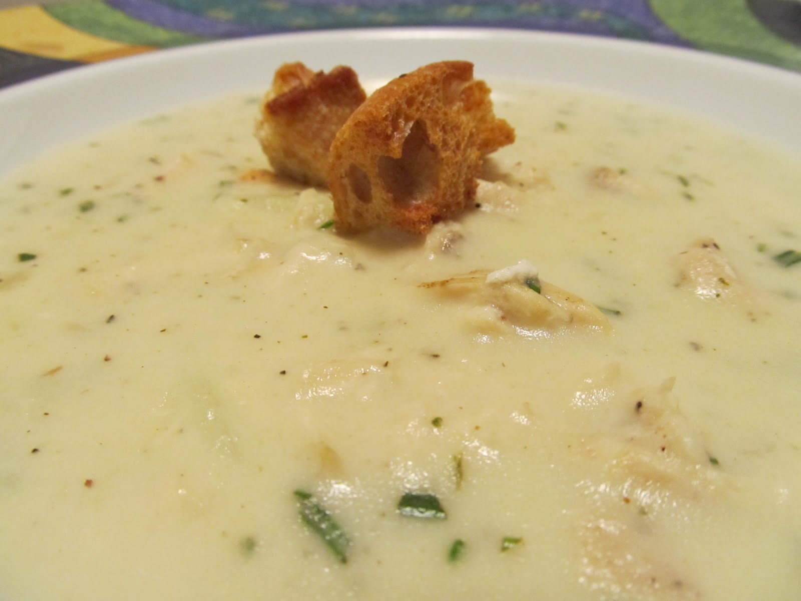 Jenn's Food Journey Roasted Garlic and Chicken Soup