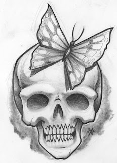 tatouage planete tete de mort