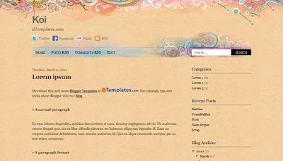 blogger template, blogspot template, 2 columns, vector, premium