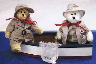 fishing teddy bear