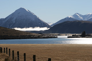 NZ Lake Pearson in winter