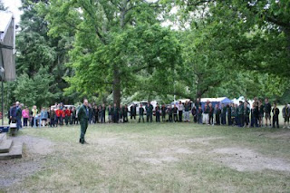 Flag break and then its time for dismantling the campsite and head home Flag break