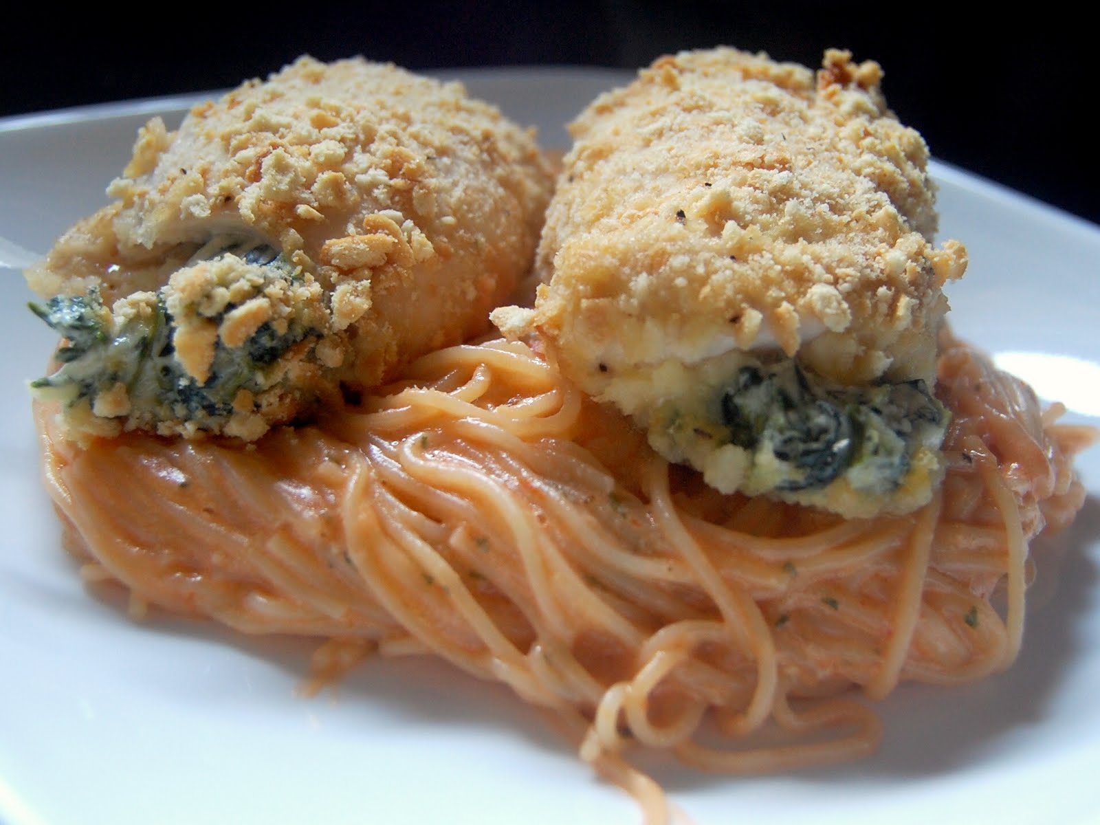 Cassie Craves ParmesanCrusted Stuffed Chicken