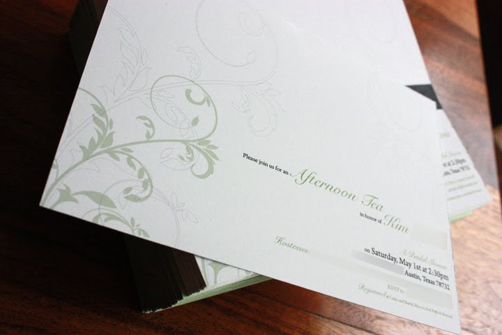 Afternoon Tea Bridal Shower Invitations Afternoon Tea Bridal Shower Invitations