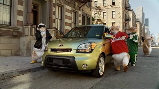 The new advertising campaign for the 2010 Kia Soul will be top-heavy with The new advertising campaign for the 2010 Kia Soul will be top-heavy with