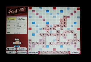 scrabble by candlelight