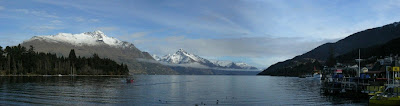 My New Zealand Vacation, Queenstown, Lake Wakatipu, Pano17a