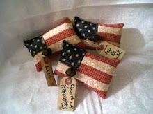 Pieced American Flag Ornies