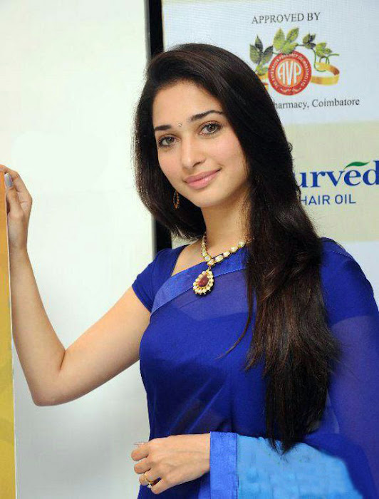 tammanah in blue at parshute ad campaign photo gallery